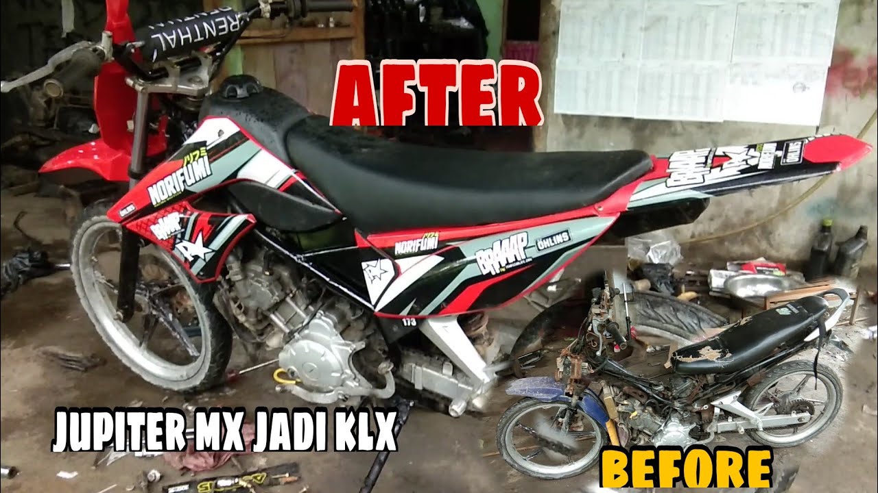 Ubah rangka Jupiter mx jadi klx