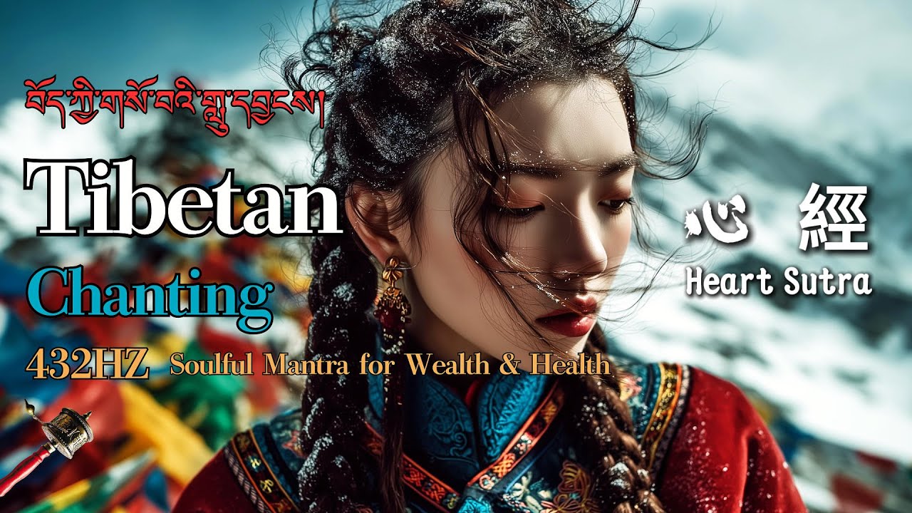 Spiritual Tibetan Chant | Heart Sutra: Gain Inner Peace, Reduce Pain, Fear & Worries #疗愈佛乐 #心经