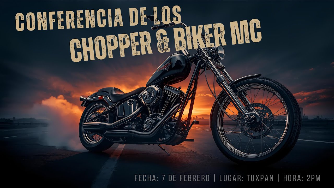 RUMBO A LA RUEDA DE PRENSA DE LOS CHOPPER & BIKER MC
