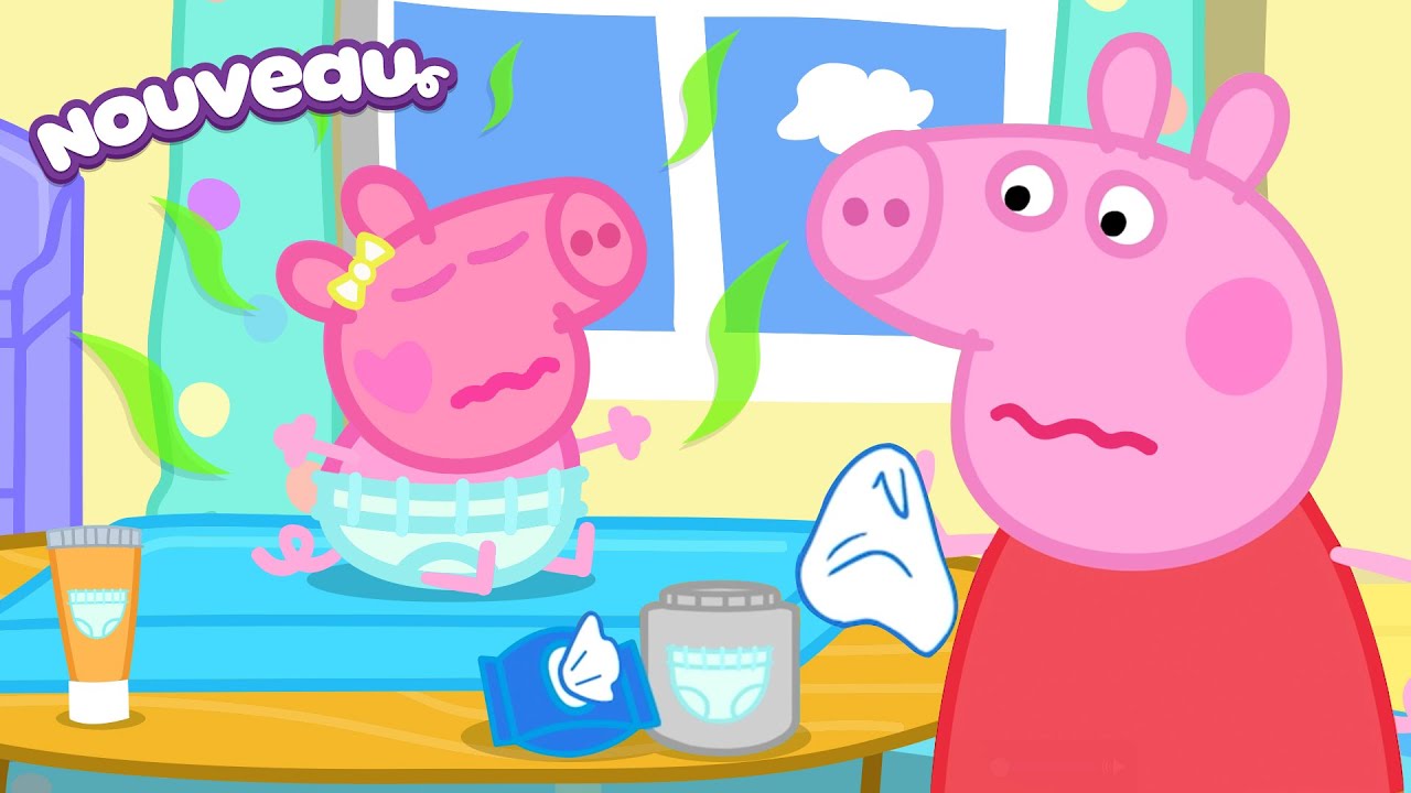 Les histoires de Peppa Pig 🧷 Courses de couches 🏁 Épisodes de Peppa Pig
