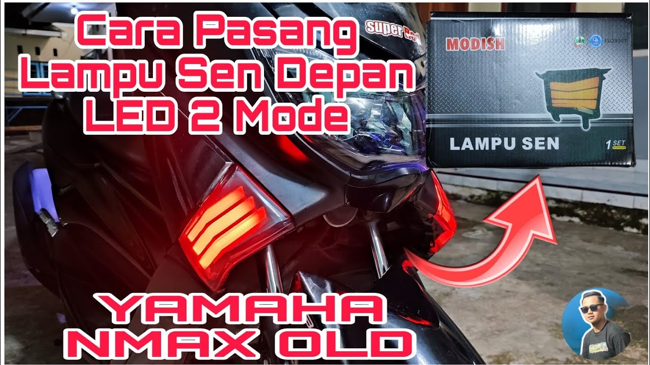 Cara Pasang Lampu Sen Depan LED 2 Mode Yamaha Nmax Old,Model Smoke Untuk Hasilnya Sangat Keren Bosku