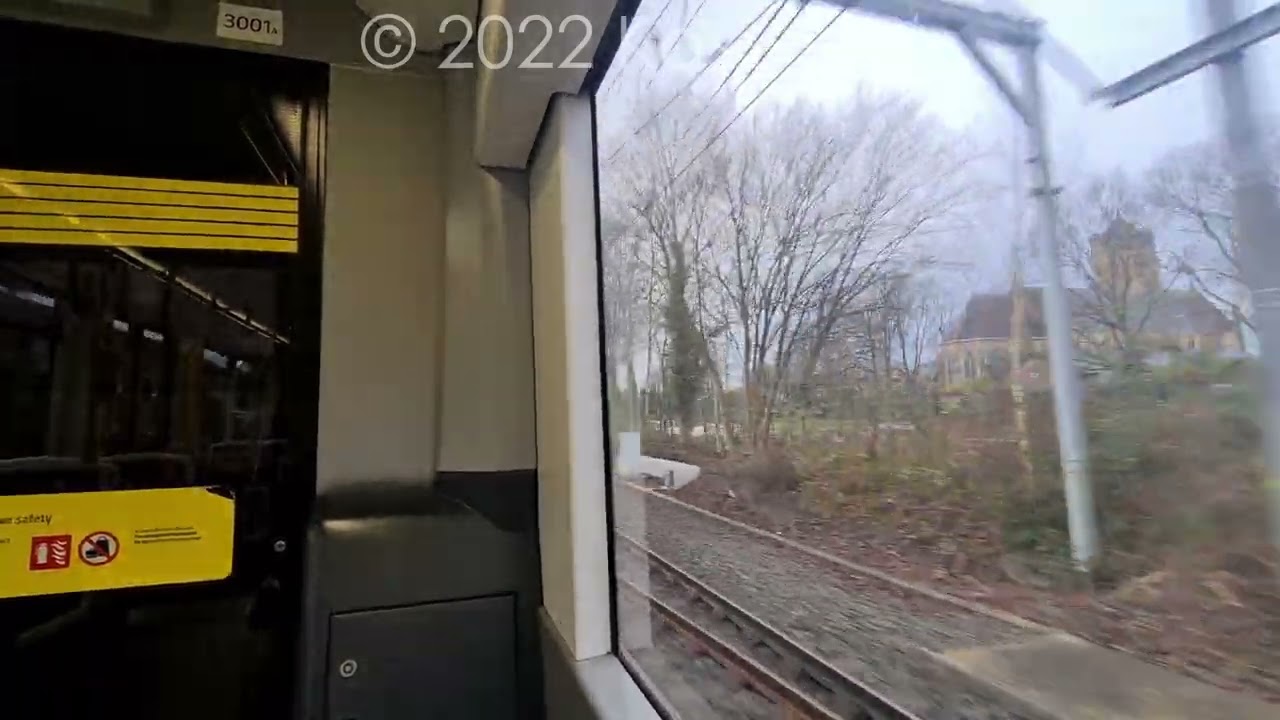Manchester Metrolink: M5000 3001 Stretford-Timperley &rarr; Altrincham | 4K