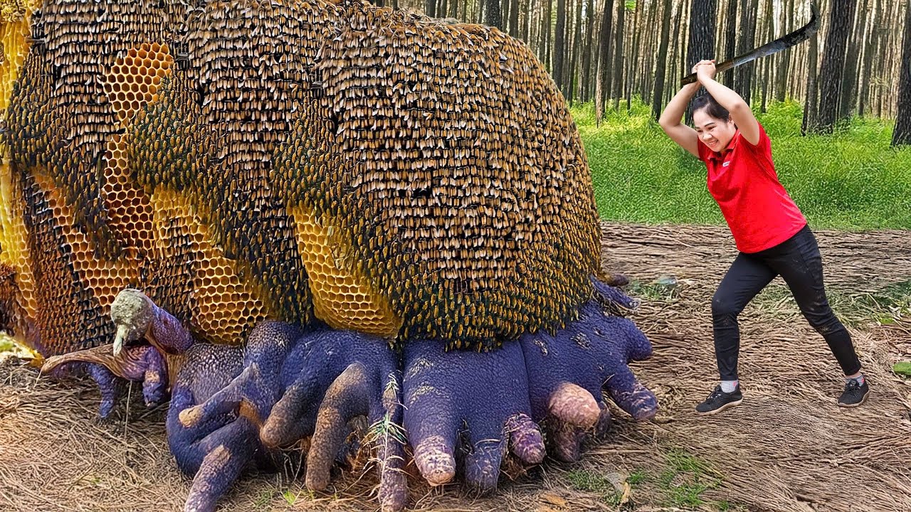 Harvesting The Devil's Giant Yam Foot & Go To Market Sell | Cooking, Daily Life in the Village