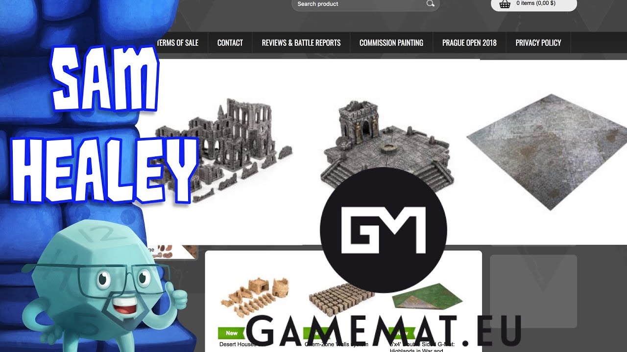 Gothic Ruins/Temple Terrain Sets & Medieval Town Mat Review with Sam Healey