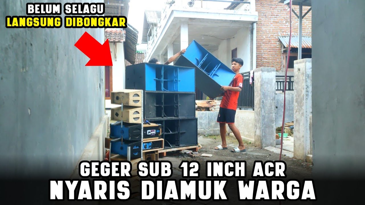 GEGER, Cek Sound Belum 1 Lagu didatangi Warga Sound Miniatur CLA 12 Inch ACR