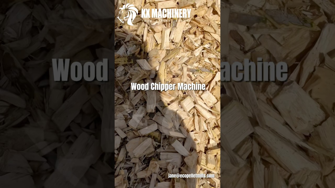 Wood Chipper Machine for Biomass Pellet Production Line Wood Chips Making Process