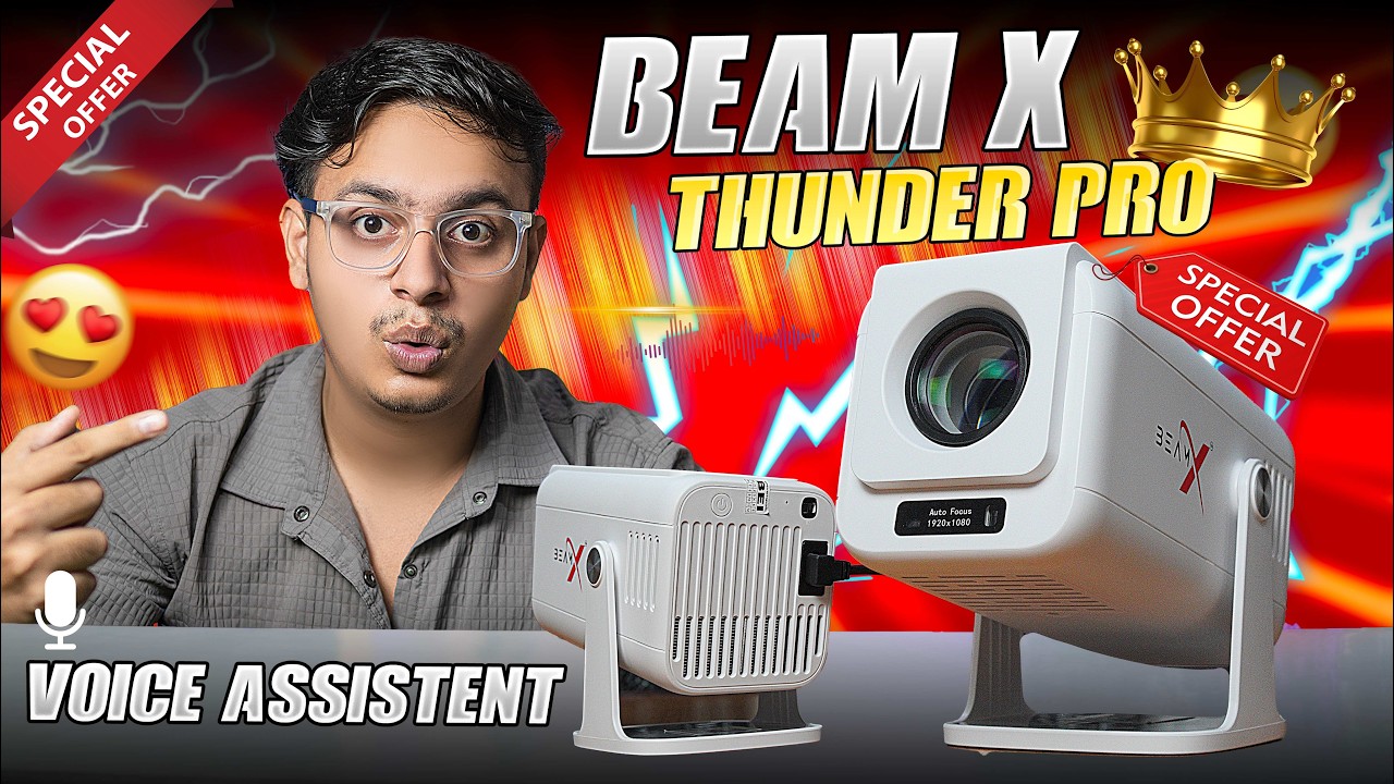 Best Projector Under ₹10,000 in India | BeamX Thunder Pro – Smart Voice Control Projector!