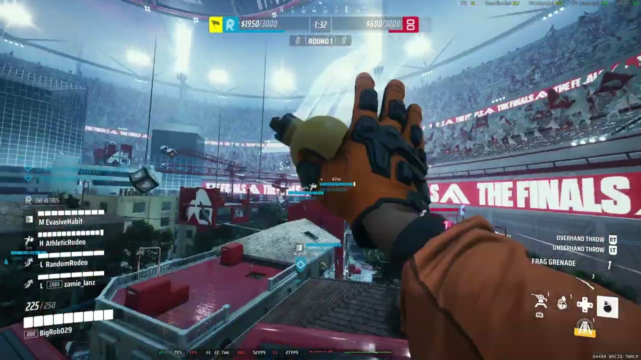 The First (good recording of ) 20 Minutes of THE FINALS Season 9 on Linux!