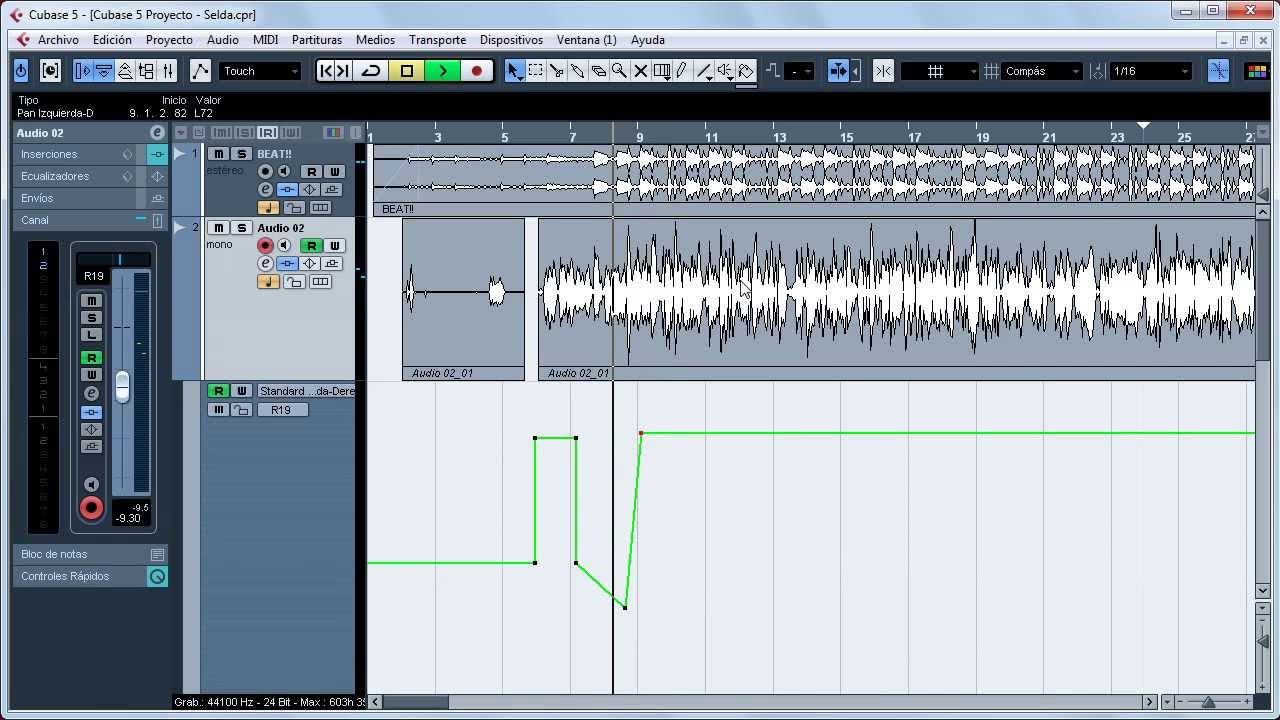 Automatizar en Cubase  (Volumen, Paneo, Plugins FX) //# Automated in Cubase