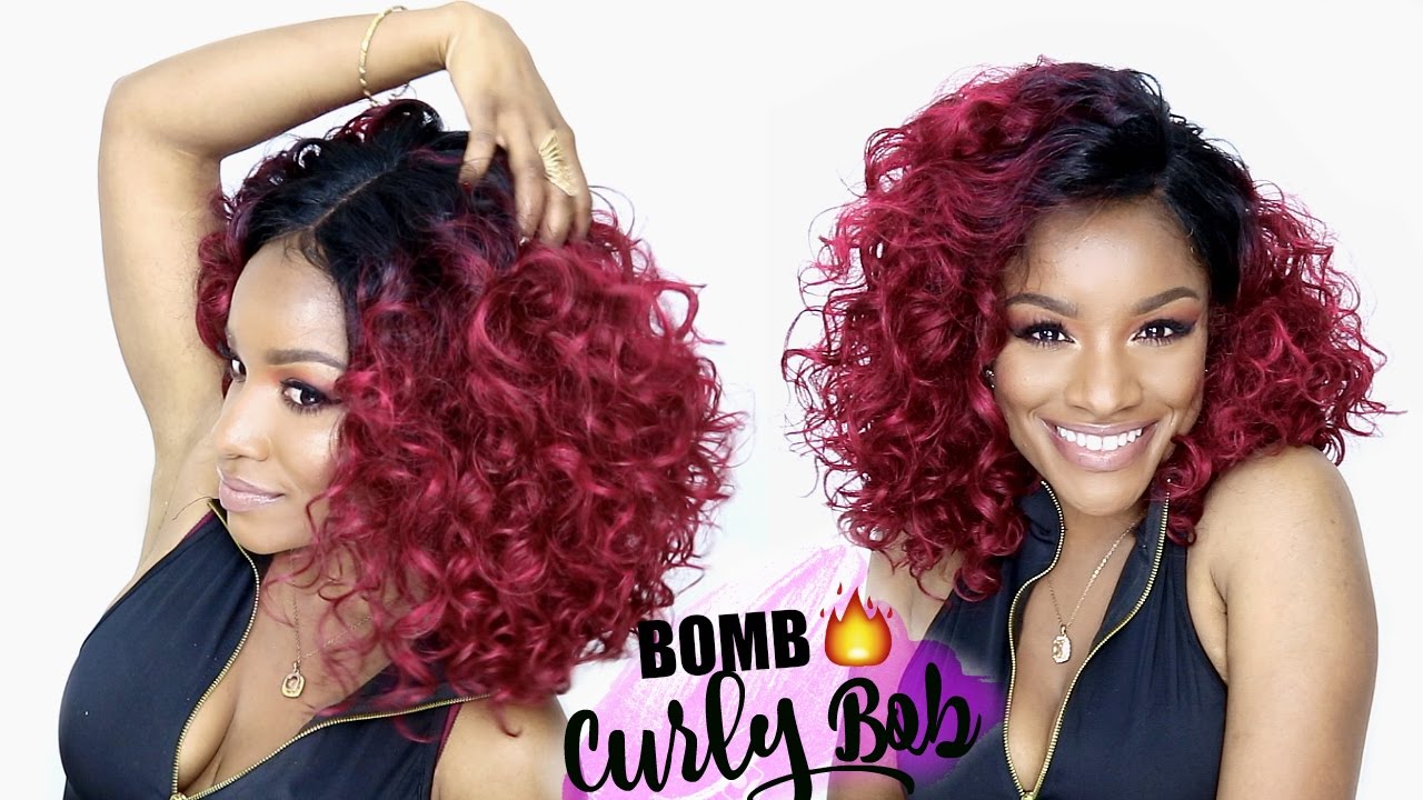 🔥 CURLY BOB | Outre Liana Wig Review | ColorCrush Series