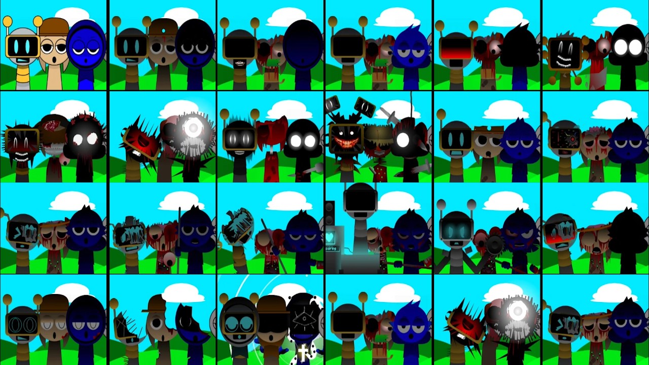 Sprunki  Mix all FUNBOT and TUNNER and JEVIN