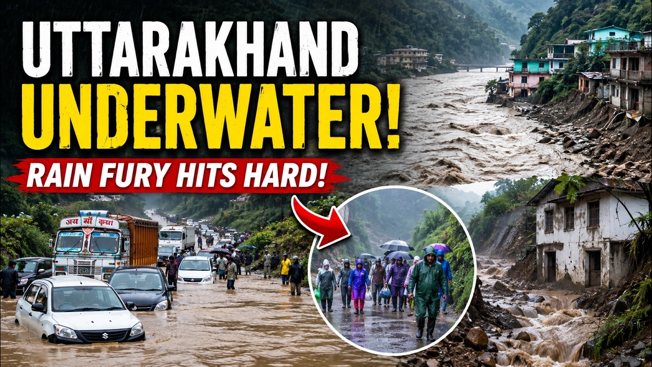 Uttarakhand Rain Fury: Belgarh, Bhimtal & Ramnagar FLOODED | Vehicles Stuck, Homes Evacuated | WATCH