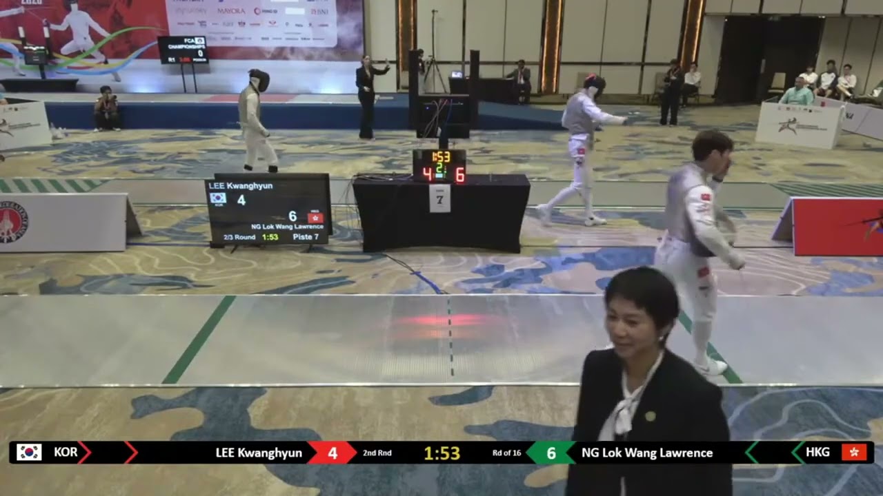 Asian Champs 2025 SMF - L16 - Lee Kwanghyun KOR v Lawrence Ng HKG