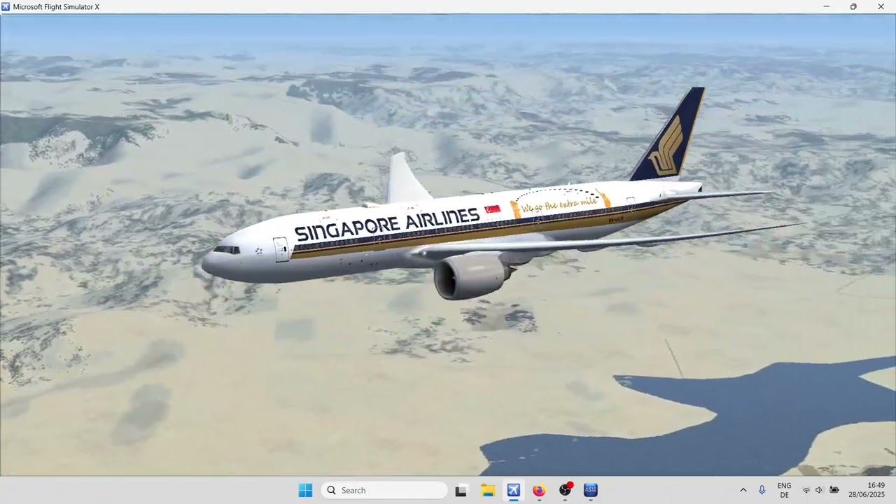 FSX:SE PMDG 777-200LR KPAE-FALE Arrival