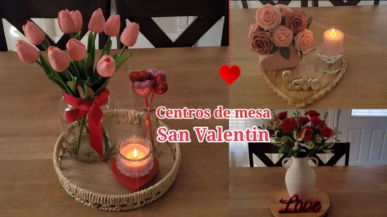 CENTROS DE MESA PARA SAN VALENTIN 💕 