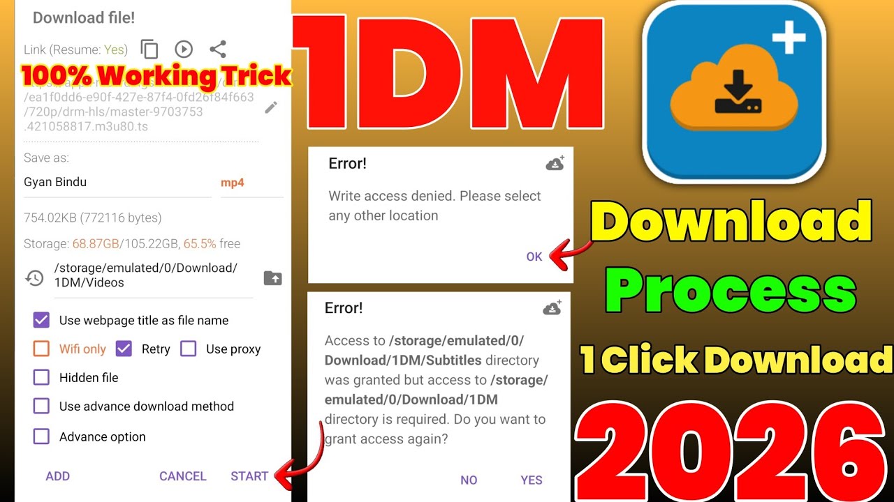 1DM App se Video Download Kaise Kare || Gallery me Direct Video Save Kare