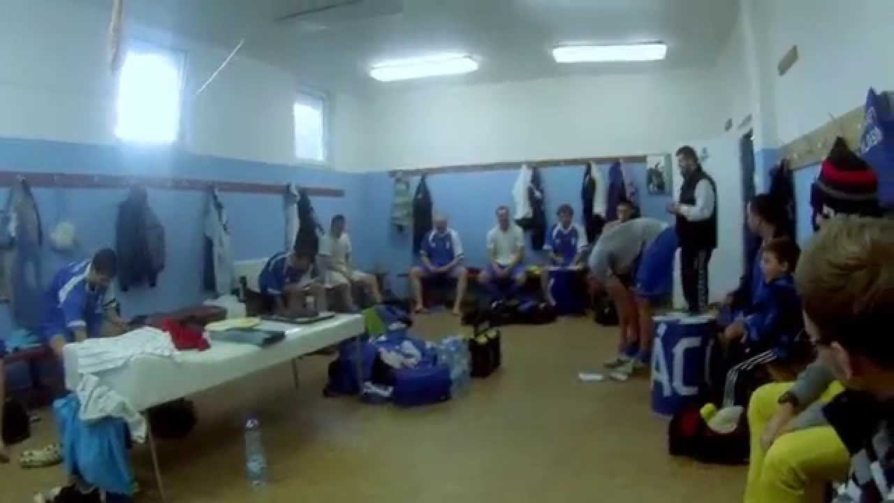 AFK Kácov- kabina po zápase s Kondrací