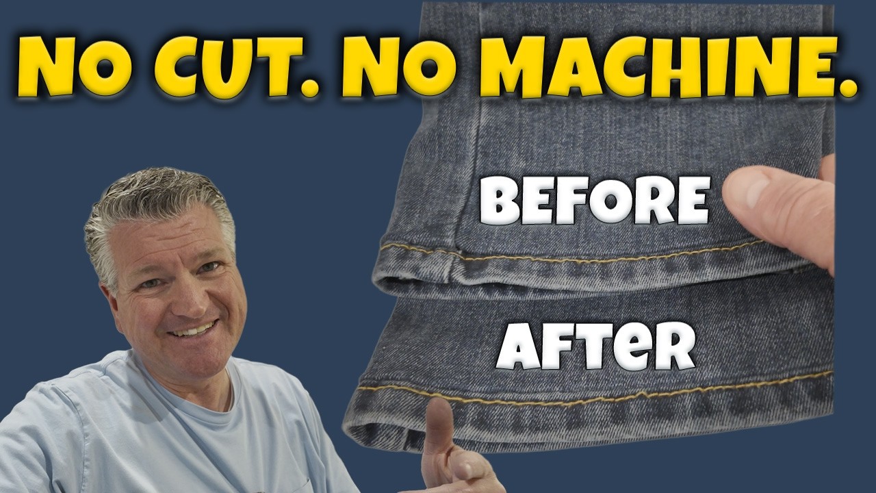 Too Long? Hem Jeans Without Cutting or a Sewing Machine