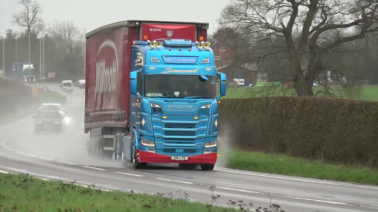 TRUCKS ON THE A41 TONG ,SHROPSHIRE February 2026