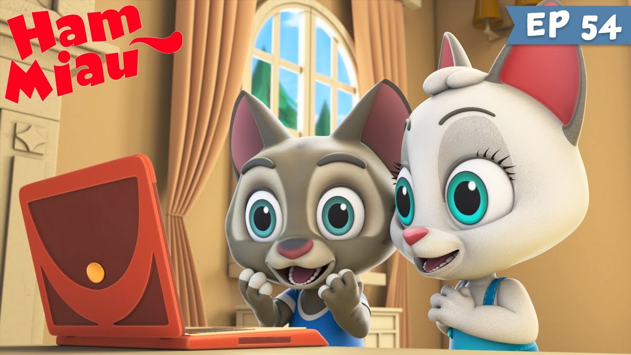 Ham Miau 🐶 Laptopul buclucas 🐱 Desene animate pentru copii | HeyKids