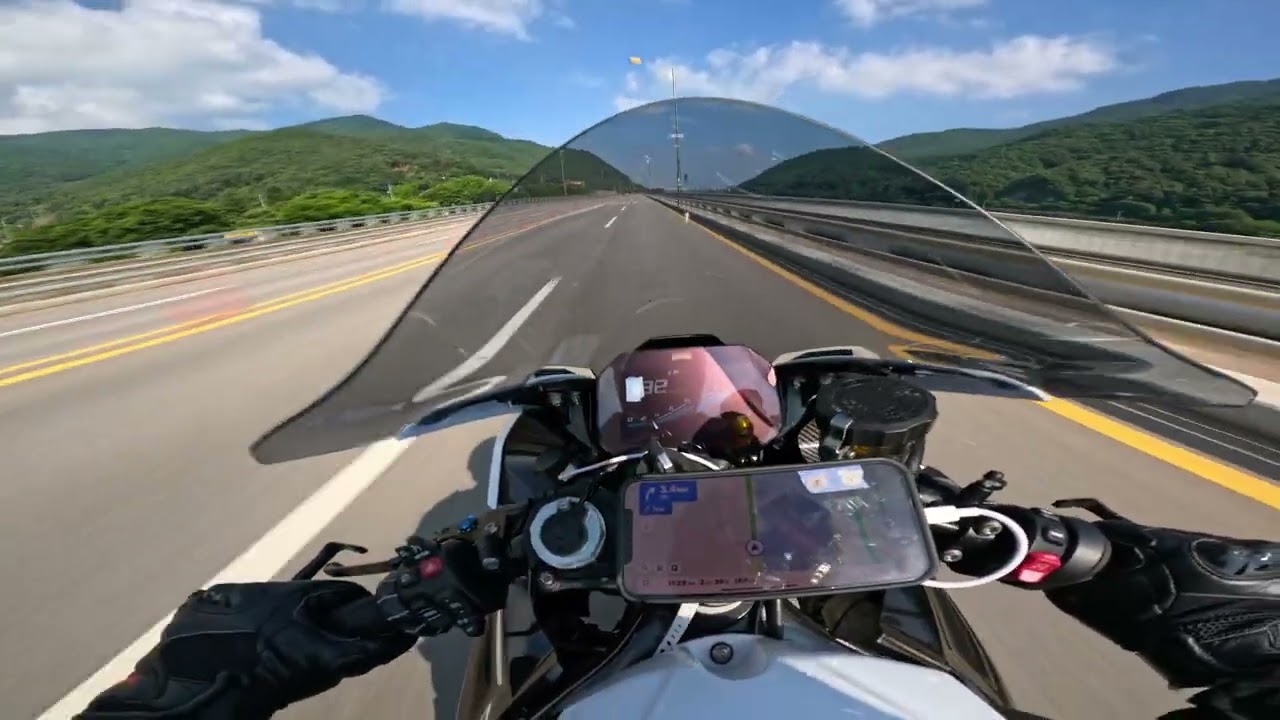 4K | BMW S1000RR 배기음 ASMR | SC-PROJECT GP70-R | 수원에서 강원도 구룡령 가는길
