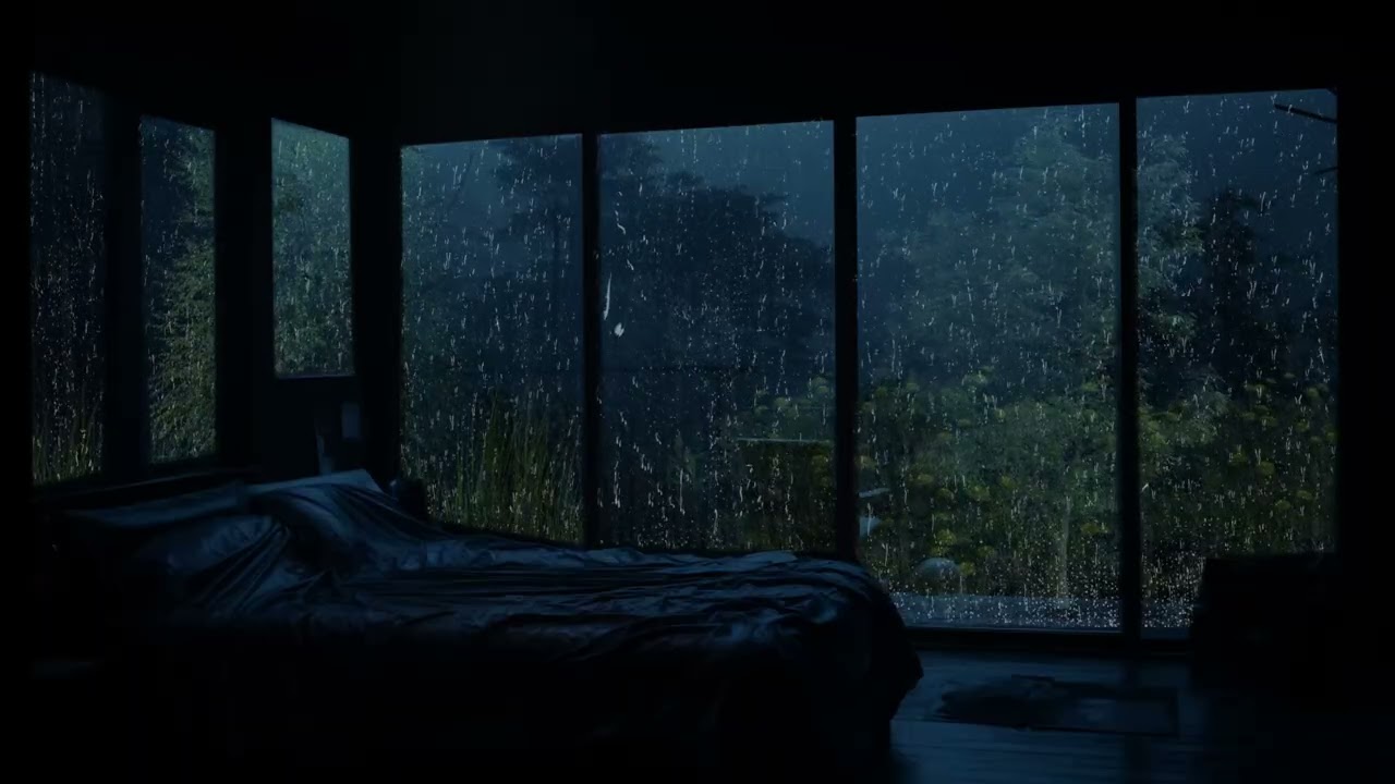 The Sound of Rain at Night for Insomnia | Reduce Stress and Serenity, Have Beautiful Dreams