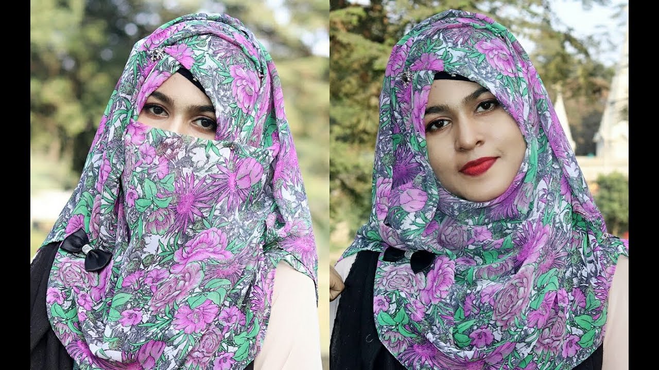 Daily simple Hijab + Niqab Tutorial for Class / Office (MUNA) | Modressty