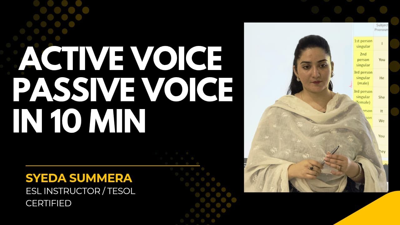 Lesson 5 Active and passive voice ( Learn with Syeda summera)