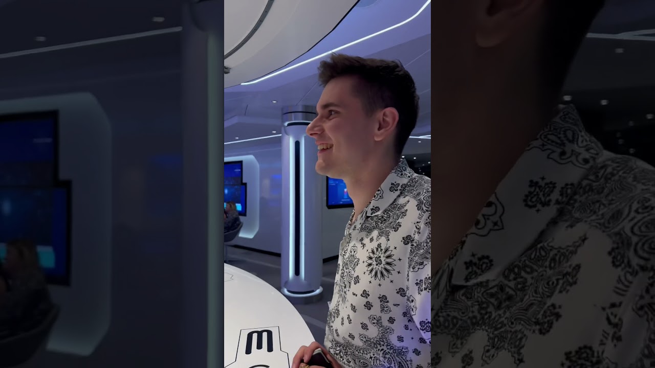 Rob the robotic barman serving us tasty drinks onboard MSC virtuosa