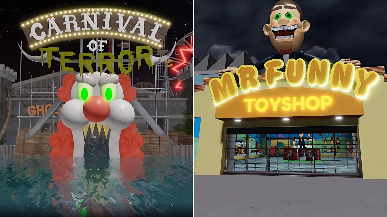 UNDERWATER CARNIVAL OF TERROR, ESCAPE MR FUNNY'S TOYSHOP! (SCARY OBBY) ROBLOX
