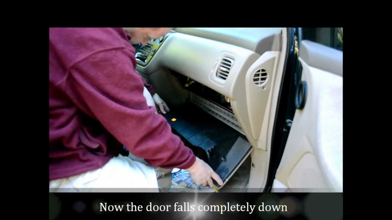 Honda Odyssey Cabin Air Filter Change:  How To Video