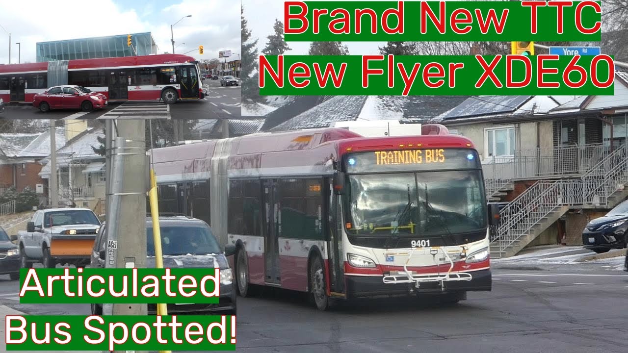 Brand New TTC 2023 New Flyer XDE60 Articulated Bus Spotted! 12/19/2023