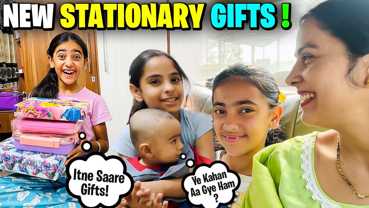 Samayra, Amayra & Rishabh ko new *GIFTS* mile!🎁Bua & Chachu 1st time mile😊@SamayraNarulaandFamily