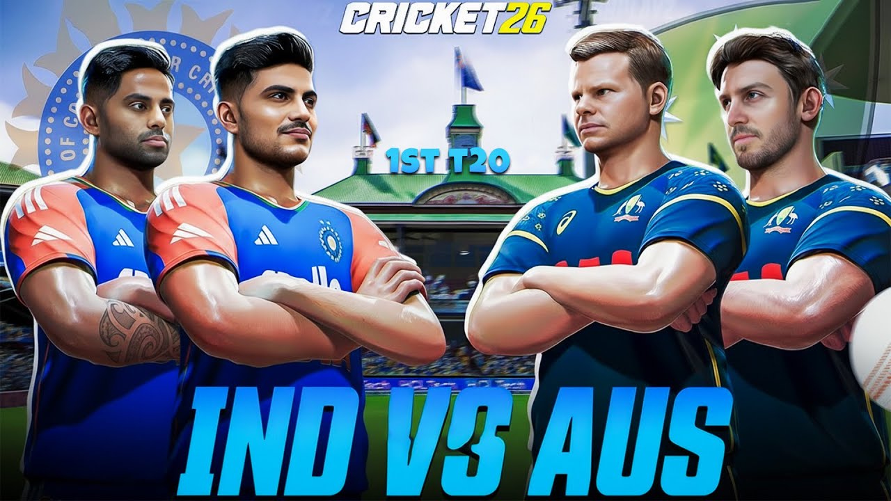 India vs Australia 1ST MATCH T20 sereies) in Cricket 26 | High Scoring Thriller! #cricket26