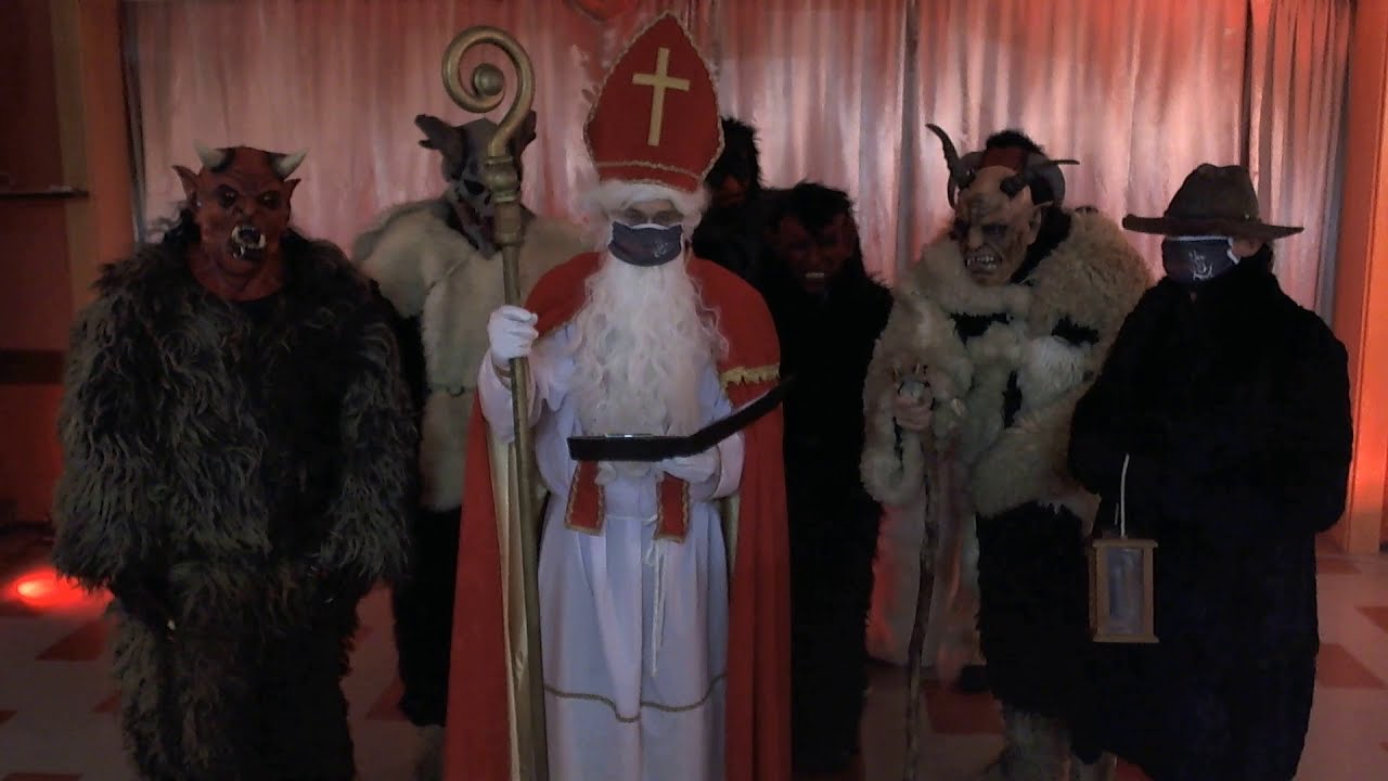 Nikolaus und Krampus im Homeoffice