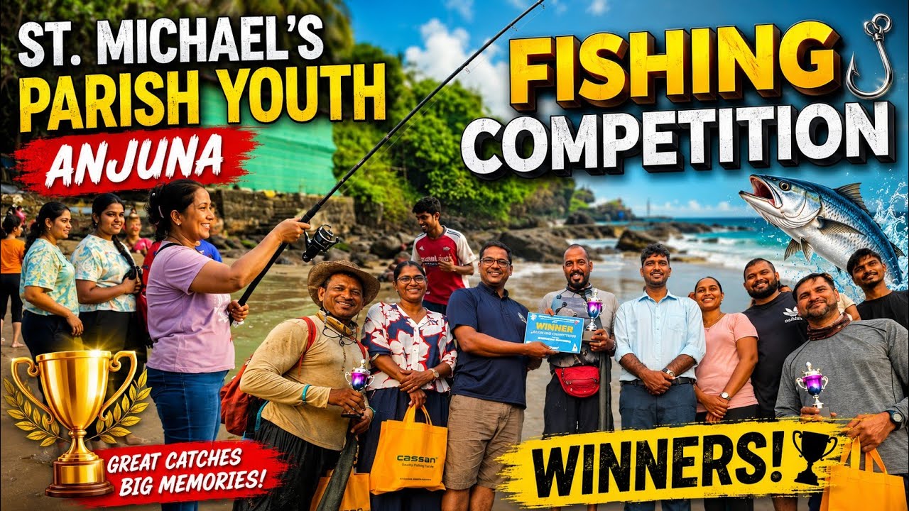 🏆 Anjuna Fishing Competition Vlog | Epic Catch & Beach Vibes | Konkani Vlog 