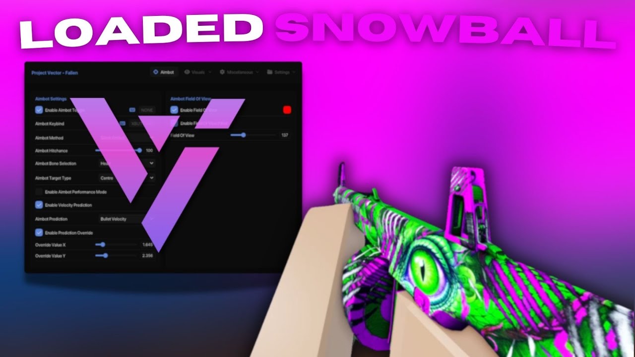 CHEATING FOR THE FASTEST SNOWBALL IN FALLEN SURVIVAL | VECTOR EXTERNAL *UNDETECTED*