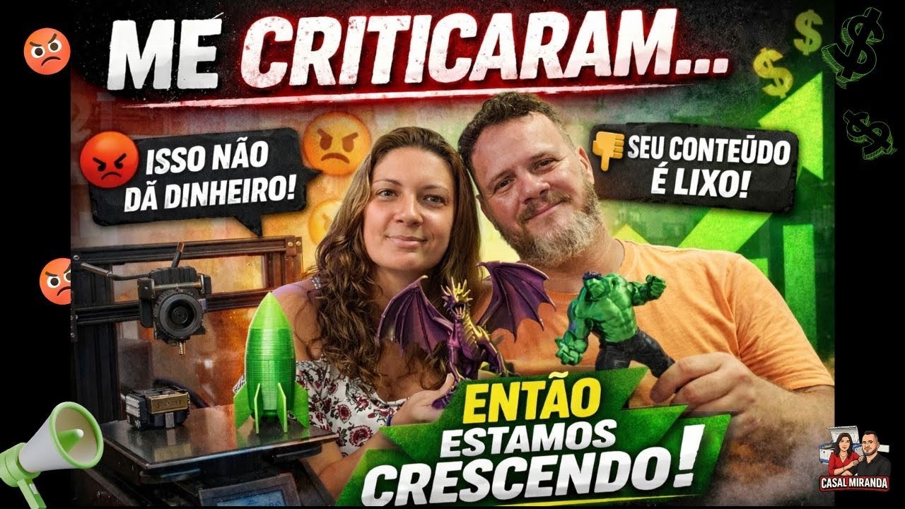Impressao 3D - Desabafo. Verdade que ninguém conta!!! Vamos desistir??? Haters 🤬