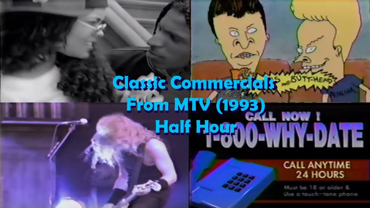 Half Hour of Classic MTV Commercials - (1993)