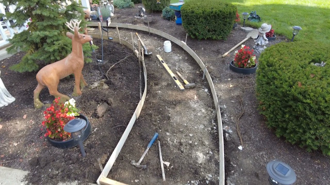 The secret to forming Perfect CURVED concrete sidewalks