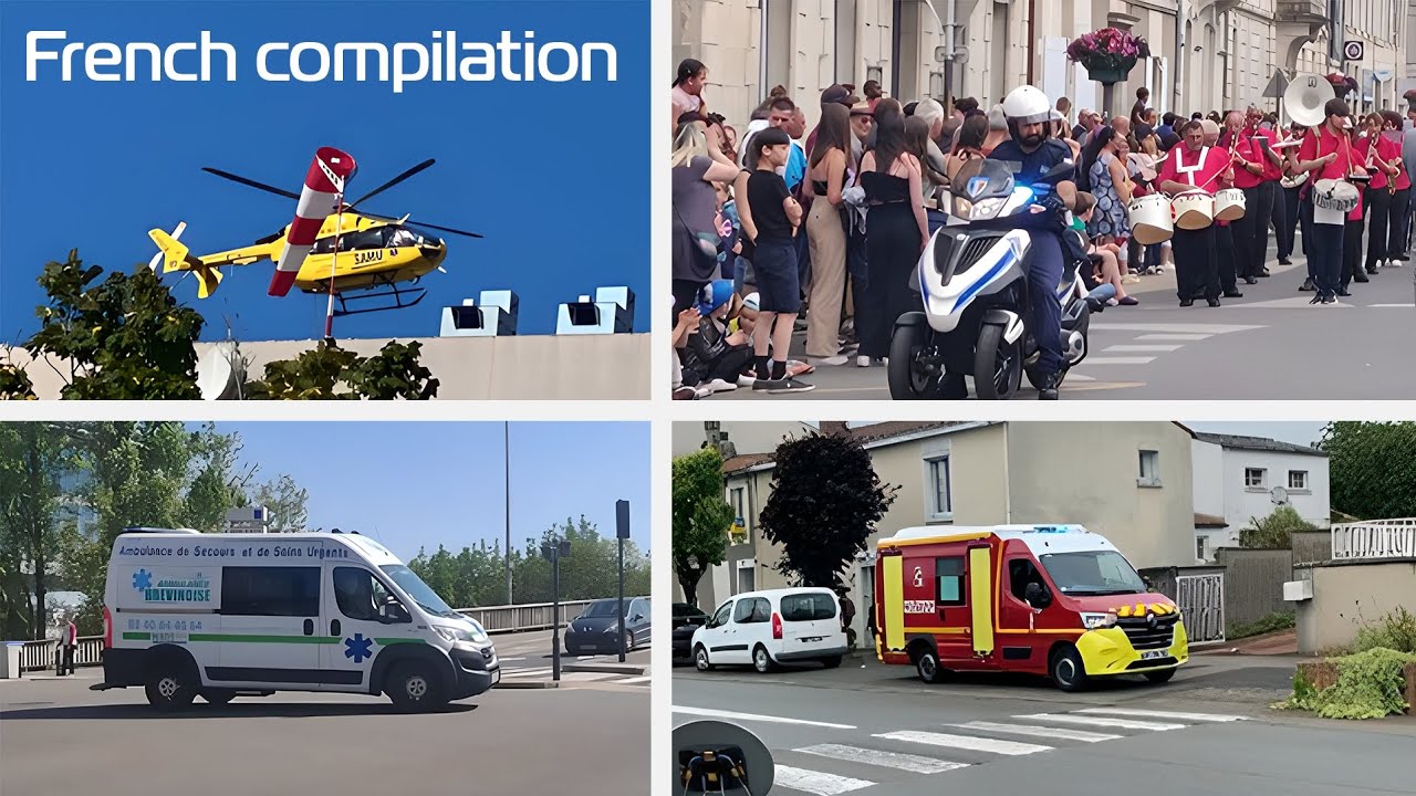 *SAMU helicopter* Compilation of French emergency services