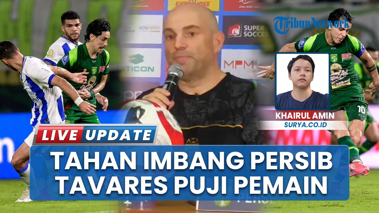 Bernardo Tavares Puji Perjuangan Pemain Persebaya Ketika Imbang 2-2 dari Persib Bandung di GBT