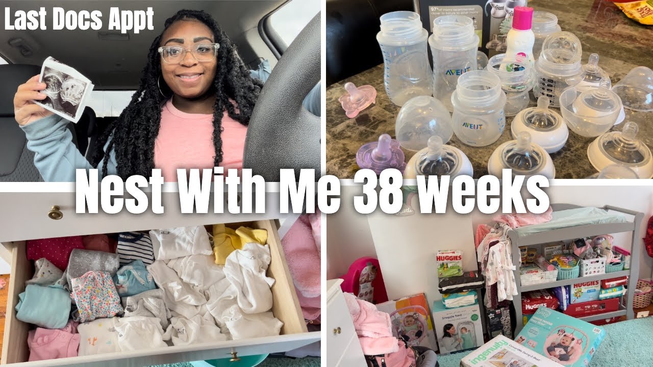 Nesting at 38 Weeks | Last Pregnancy Appt | 4 Days Until My Scheduled C Section #babywatch #nesting