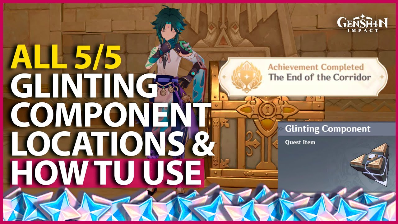 The End Of The Corridor Achievement ALL 5 Glinting Component Locations Genshin Impact Sumeru Hidden
