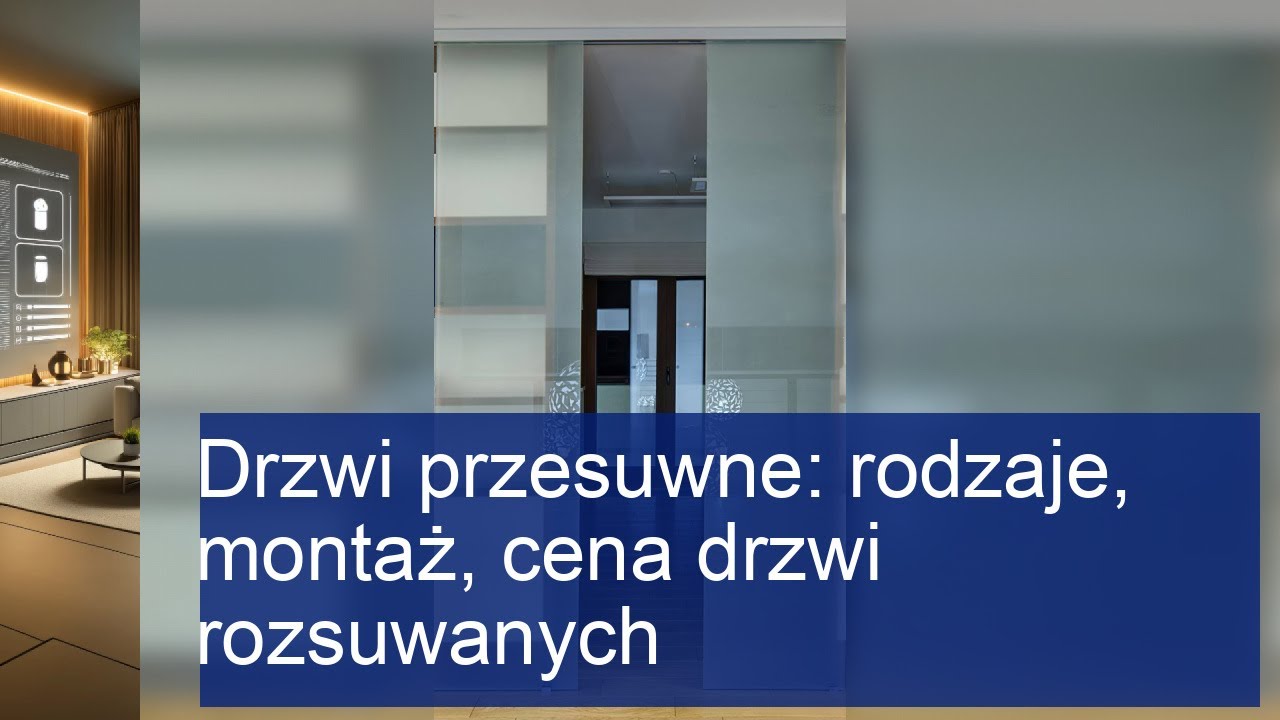 Drzwi Przesuwne: Rodzaje, Montaż i Ceny - Wszystko, Co Musisz Wiedzieć!