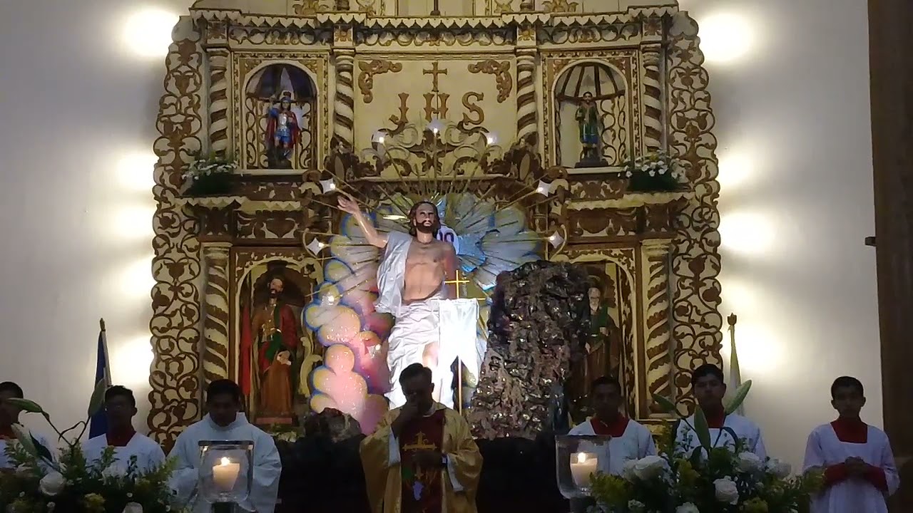 Canto del gloria . Cristo resucitado del pueblo de niquinohomo 2018