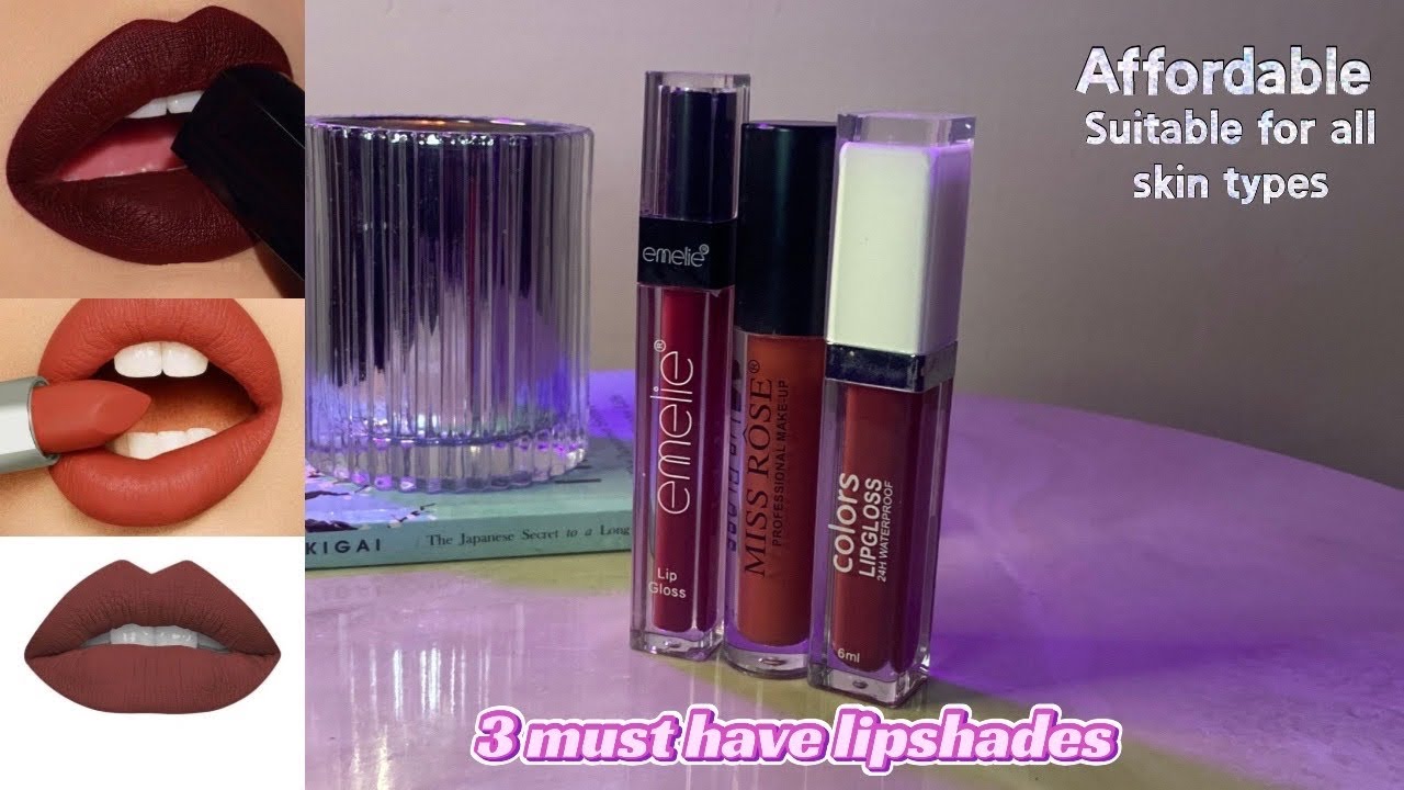 Lipshades you must have | best and affordable lipsticks| makeup