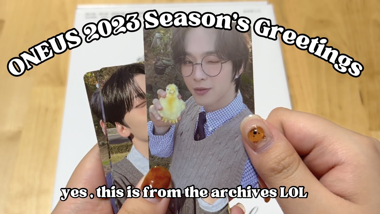 ONEUS 2023 Season’s Greetings unboxing (yes this footage is from January 😔)