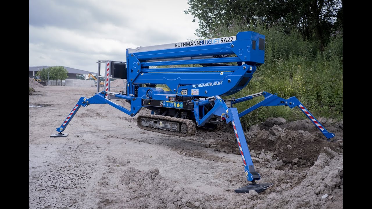 Ruthmann Bluelift SA22 22metre Spider Access Platform. Hire it from Clements Plant & Access Hire