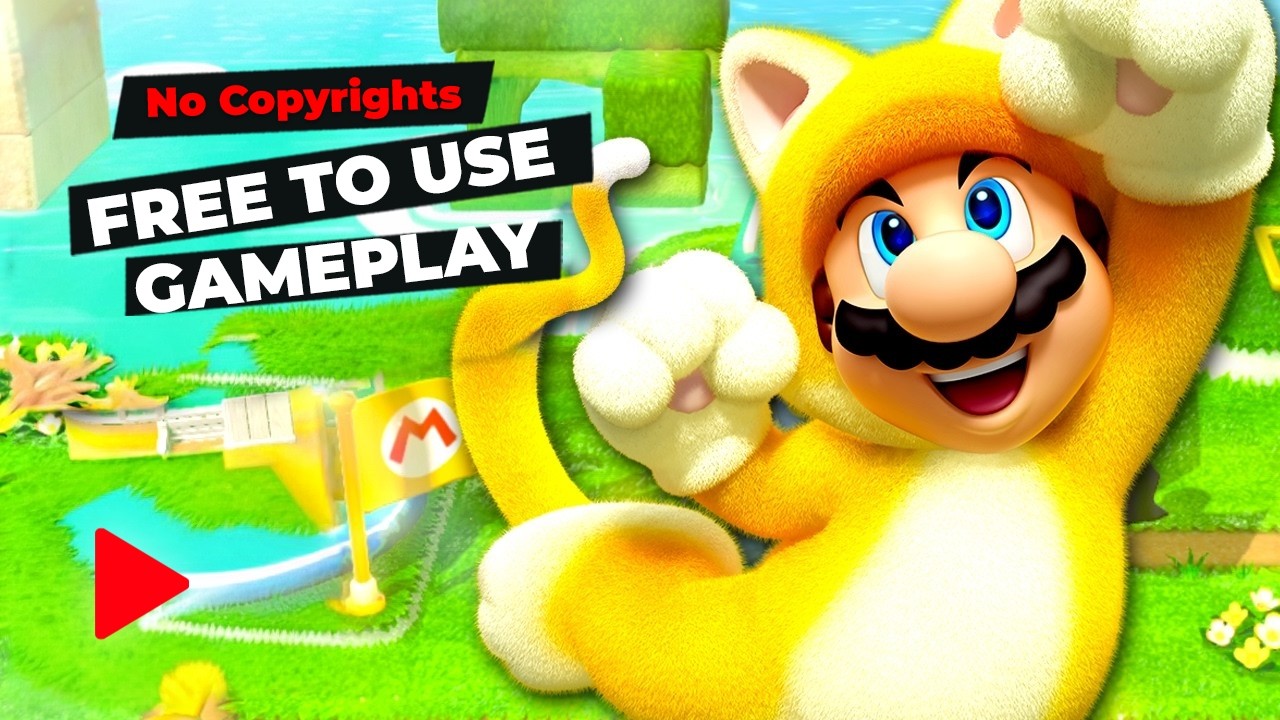 Super Mario 3D World – Free to Use Gameplay (World 2 Full Playthrough)